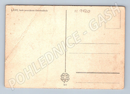 Pohlednice T G Masaryk Lány hrob a zámek (M9120)