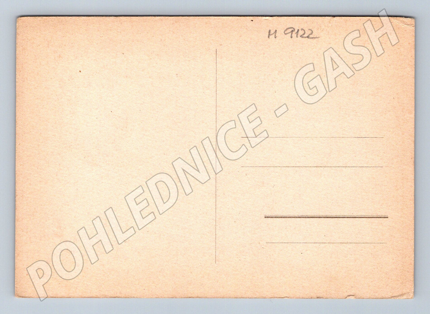 Postcard portrait of a man with a book drawing (M9122)