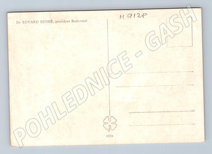Postcard Beneš President children in traditional costumes (M9128)
