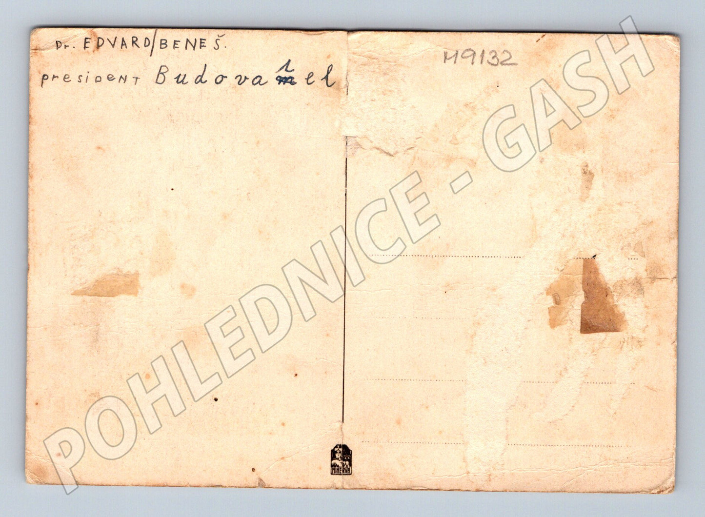 Pohlednice Dr Edvard Beneš prezident portrét (M9132)