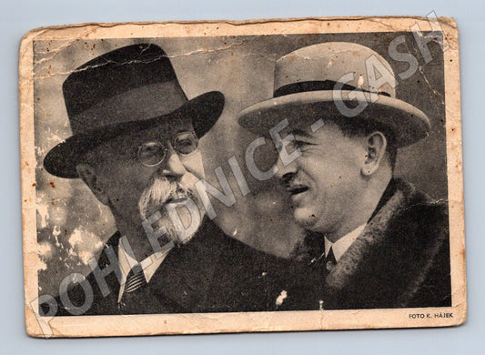 Postcard statesman PHOTO K Hájek historical (M9133)