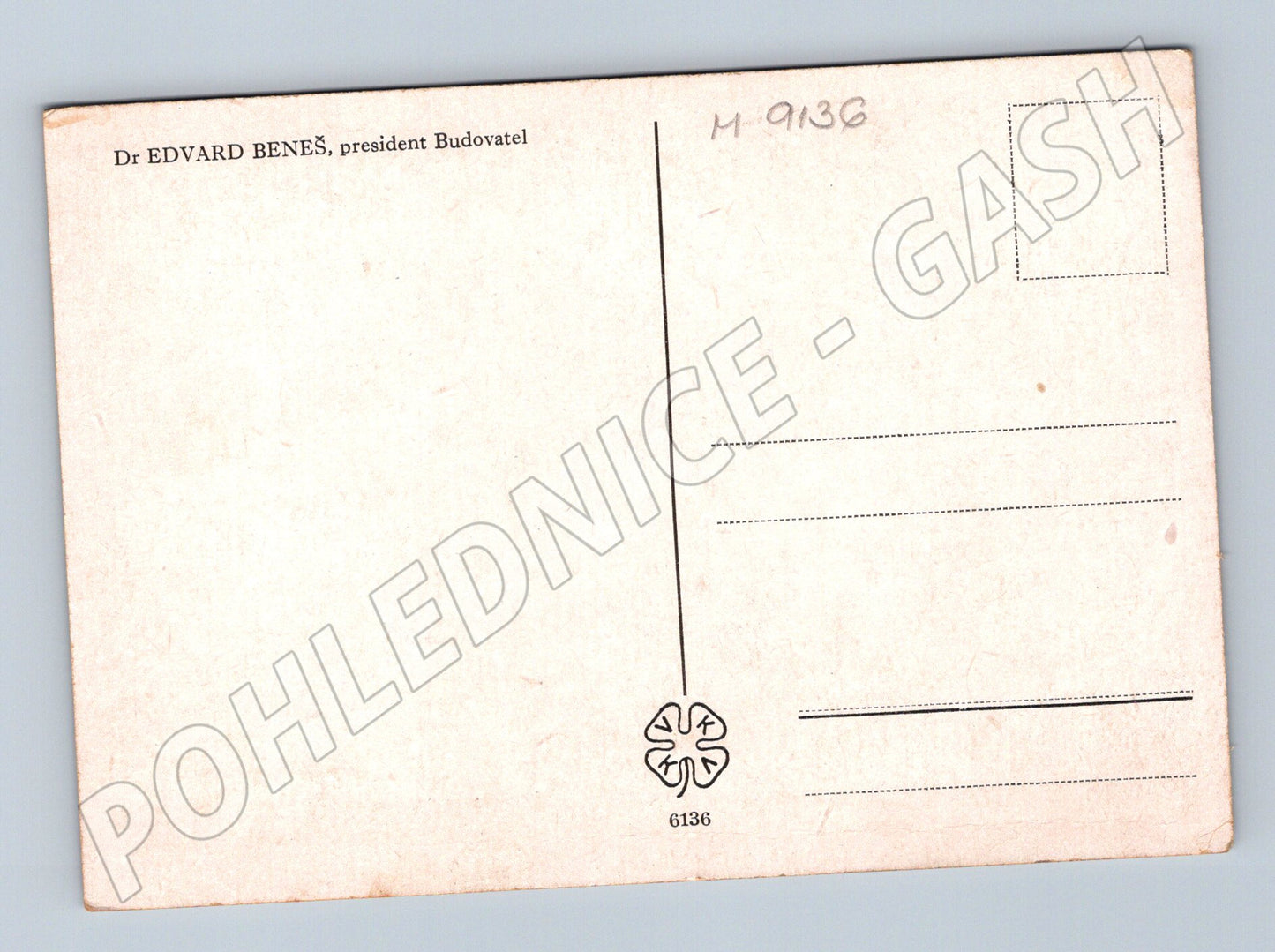 Pohlednice Edvard Beneš prezident Československa (M9136)