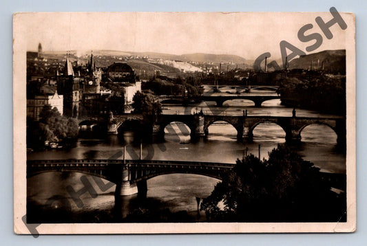 Pohlednice Praha panoráma s mosty (M914)