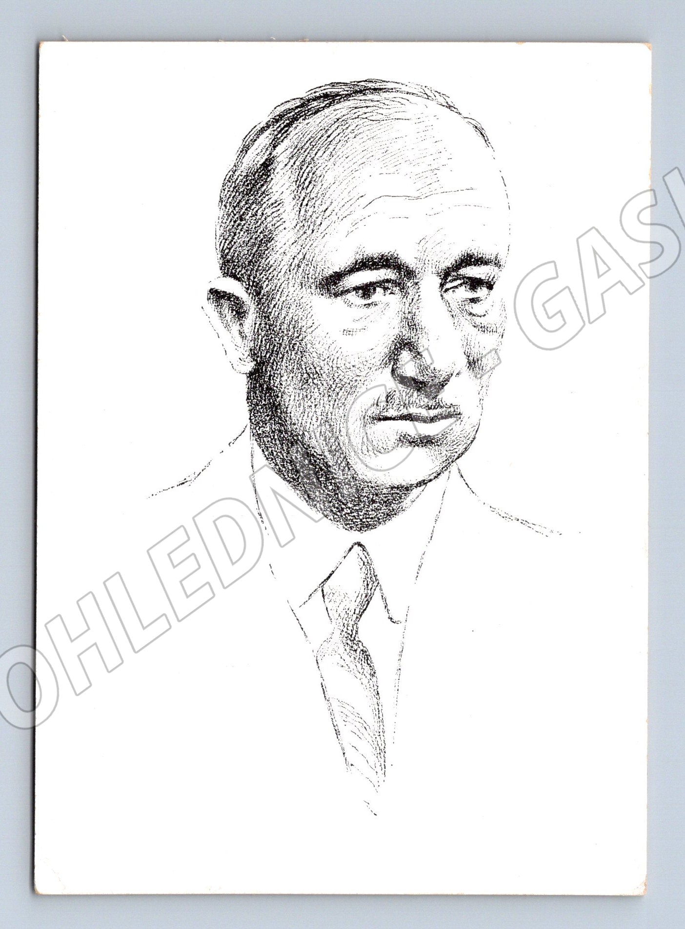 Postcard Dr Edvard Beneš portrait, unused (M9142)
