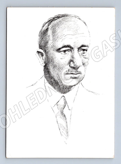 Postcard Dr Edvard Beneš portrait, unused (M9142)