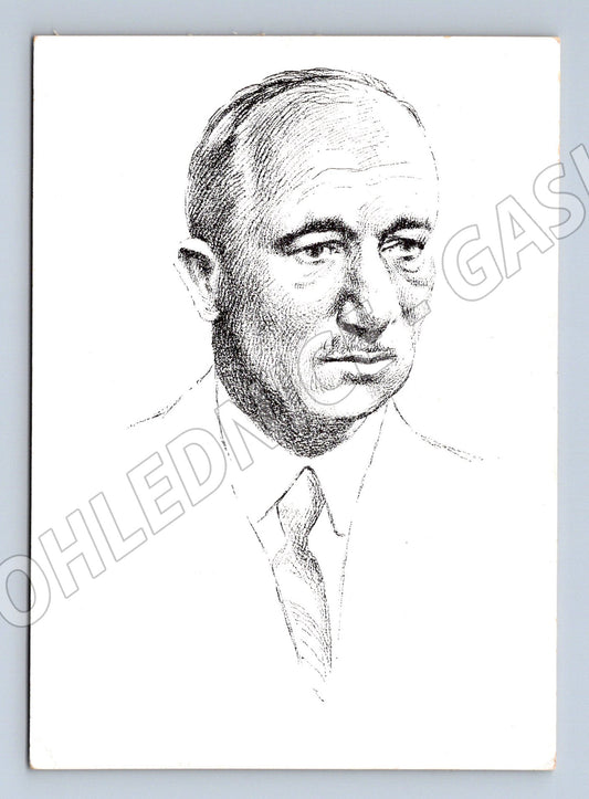 Postcard Dr Edvard Beneš portrait, unused (M9142)