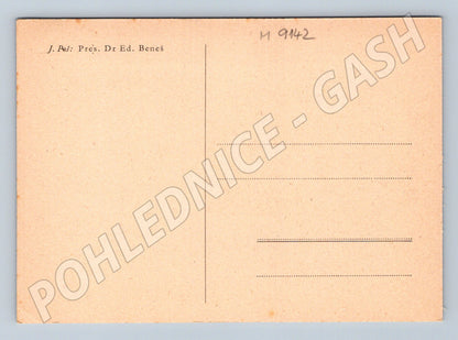 Postcard Dr Edvard Beneš portrait, unused (M9142)