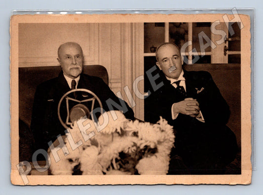 Postcard Masaryk and Beneš, presidents of the Czechoslovak Republic (M9143)