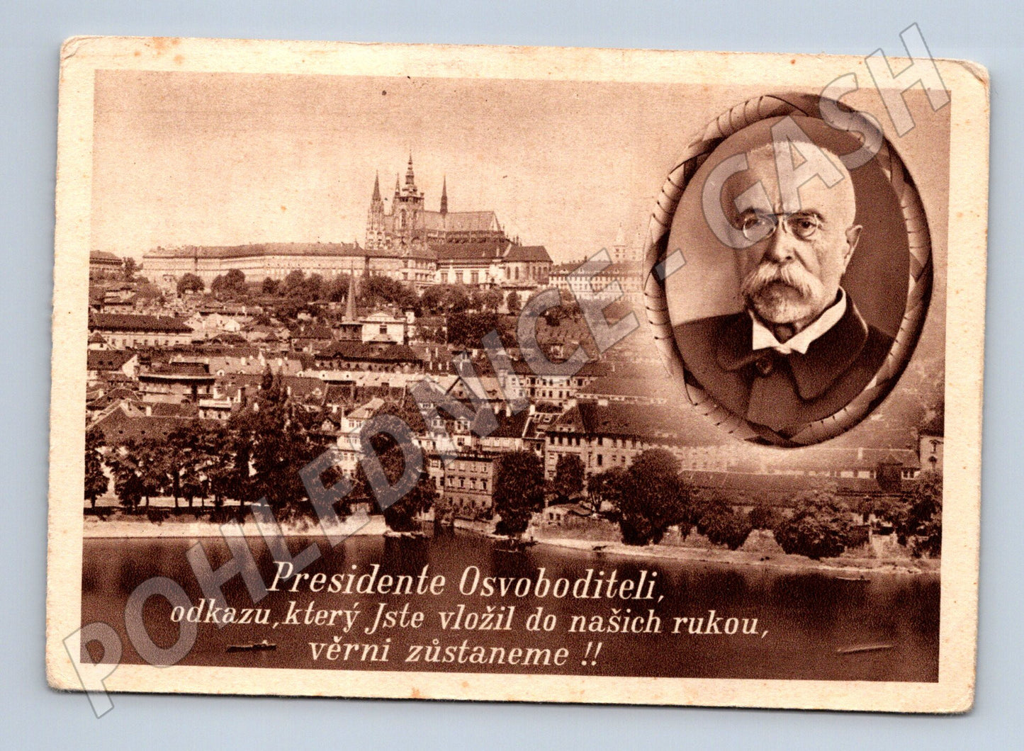 Pohlednice Praha Hradčany prezident Osvoboditel (M9154)