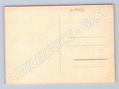 Postcard caricature of a man, collectible drawing (M9162)