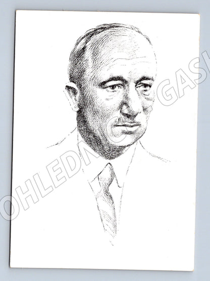 Postcard Dr Edvard Beneš portrait historical (M9165)