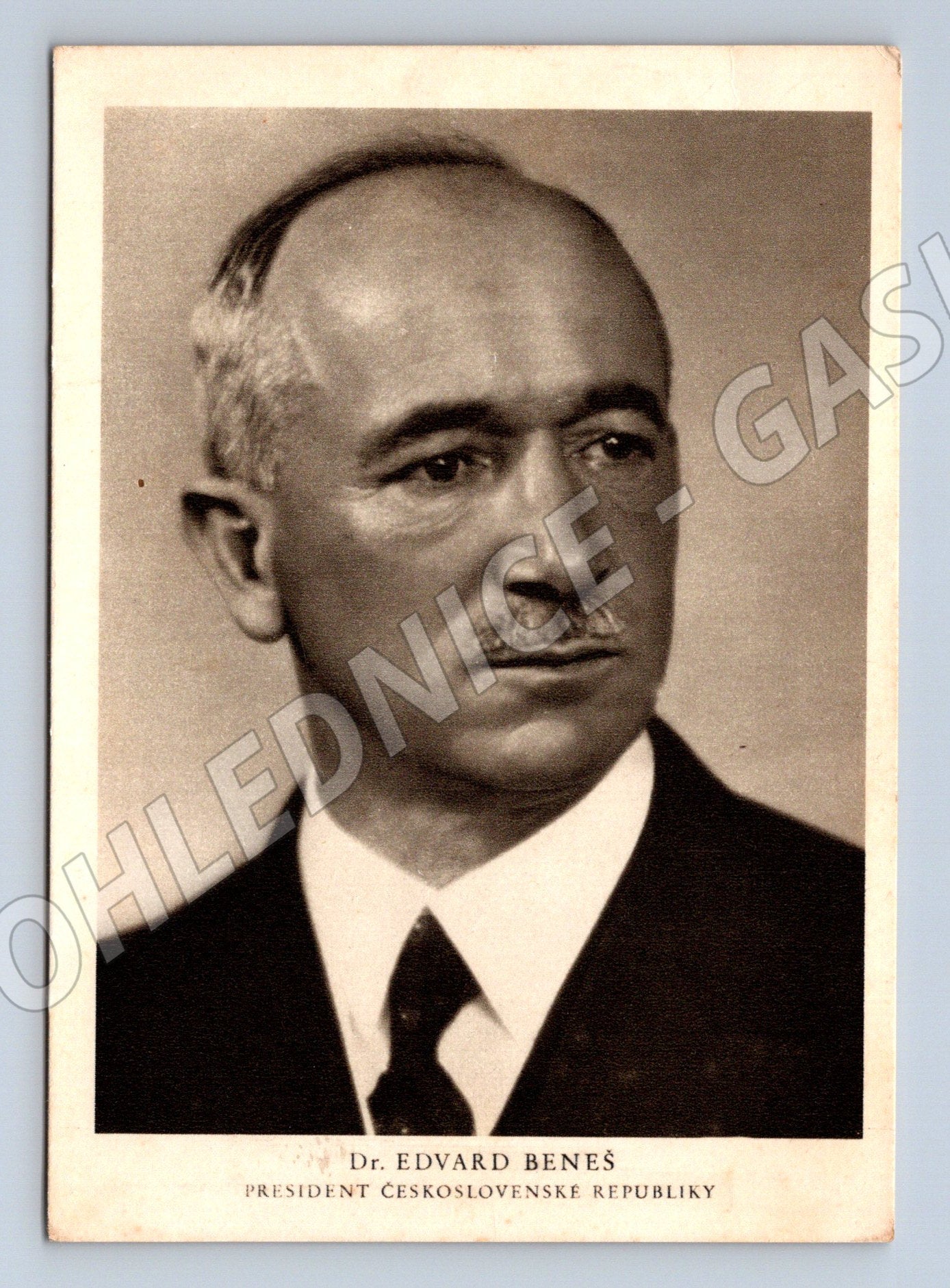 Postcard Dr Edvard Beneš President collector's item (M9168)
