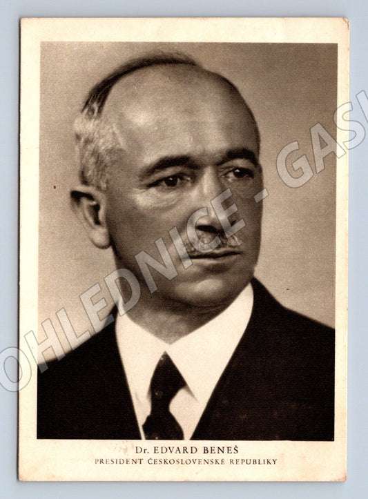 Postcard Dr Edvard Beneš President collector's item (M9168)