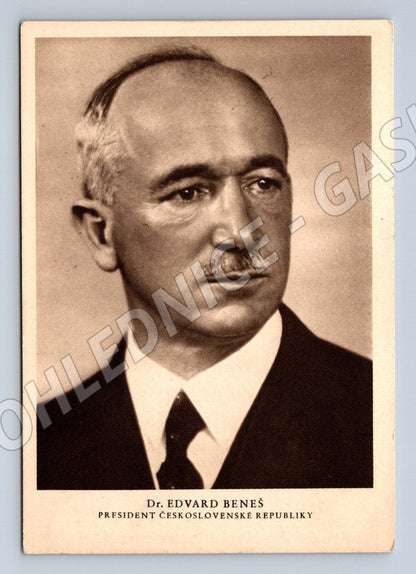 Pohlednice prezident Beneš Československá rep (M9171)