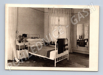 Pohlednice úmrtní lože Masaryka Lány 1937 (M9179)