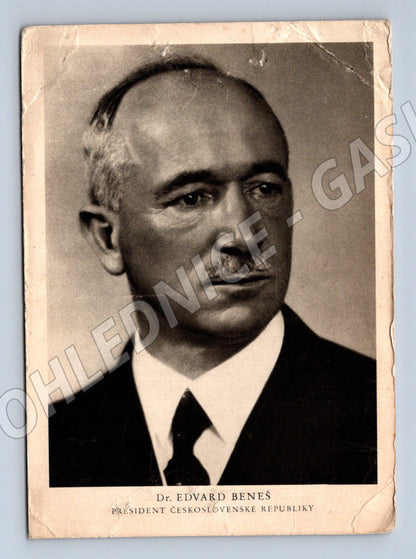 Postcard Dr Edvard Beneš President of the Czechoslovak Republic (M9183)