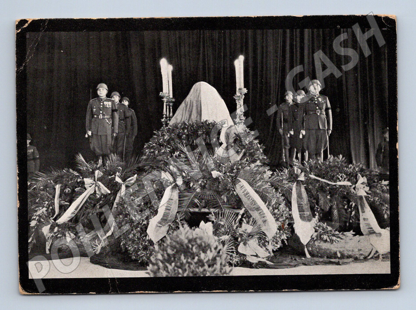 Postcard of the hearse of President Osvoboditel (M9187)