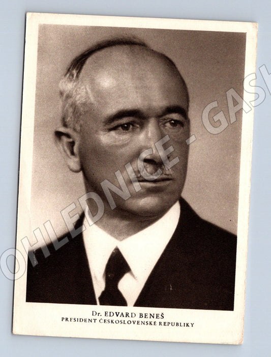 Postcard Dr Edvard Beneš President of the Republic (M9191)