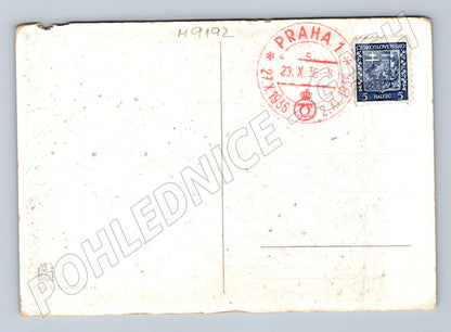 Postcard King Carol II Romania 1936 Prague (M9192)