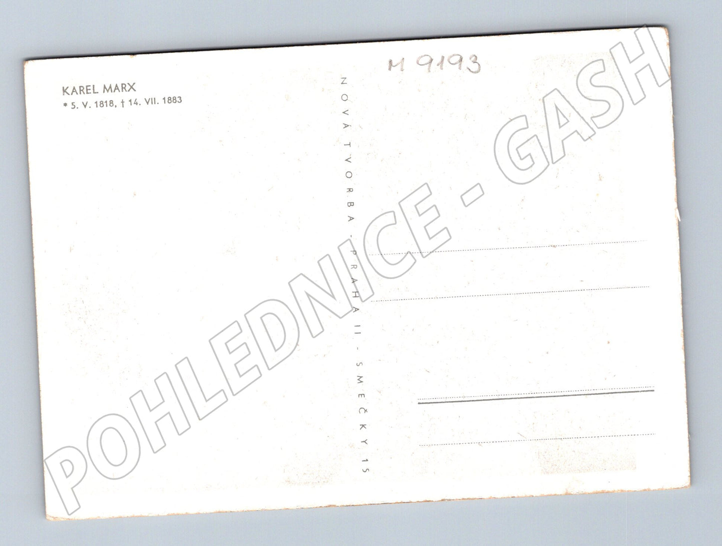 Postcard Karl Marx political figure (M9193)