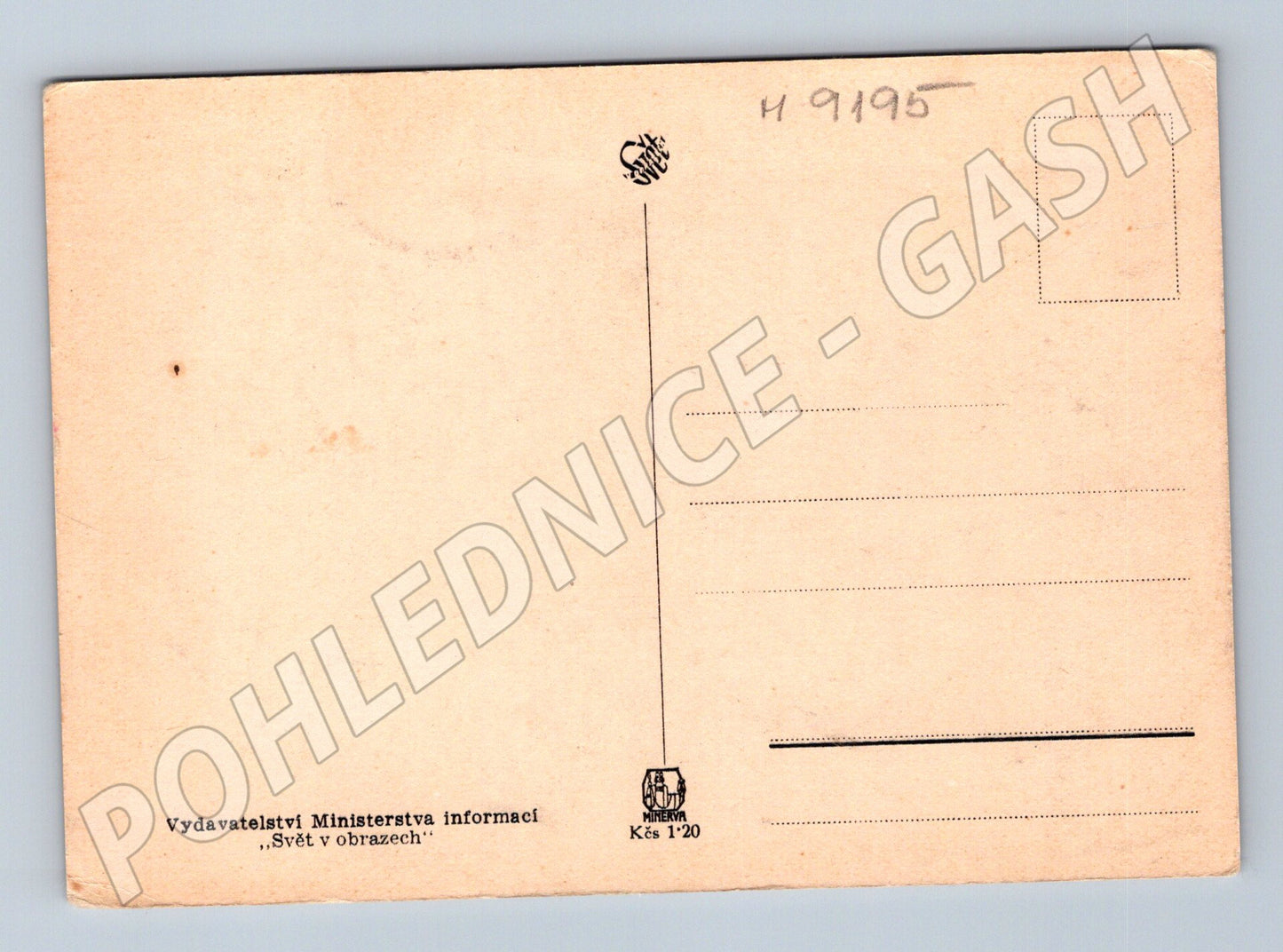 Postcard Klement Gottwald, President of the Czechoslovak Republic (M9195)
