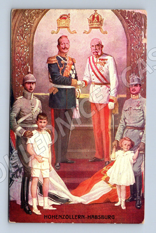 Postcard Hohenzollern Habsburg Monarchs (M9196)