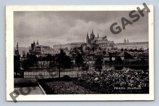 Pohlednice Praha Hradčany Pražský hrad černobílá (M920)