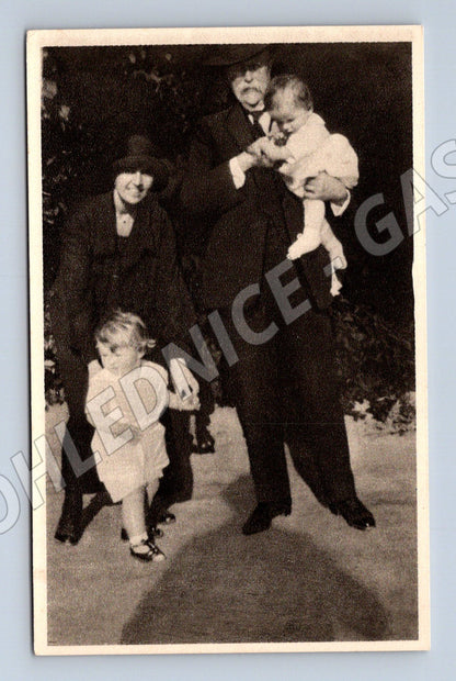 Pohlednice Masaryk s dětmi Montreux 1923 (M9205)