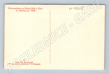 Postcard TG Masaryk Větrná Hola 1923 (M9215)