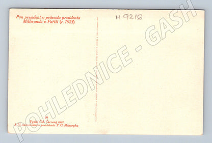 Postcard TG Masaryk Paris 1923 (M9216)