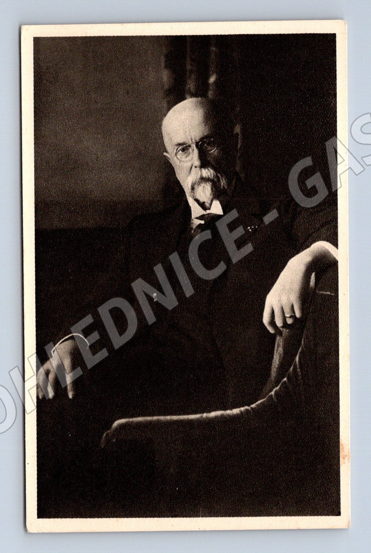 Postcard TG Masaryk 75th birthday (M9219)