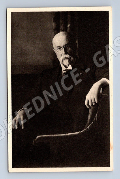 Postcard TG Masaryk 75th birthday (M9219)