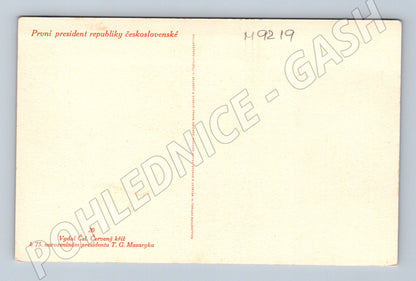 Postcard TG Masaryk 75th birthday (M9219)