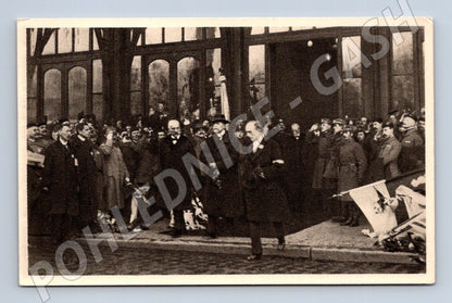 Postcard Arrival of TG Masaryk to Prague 1918 (M9221)