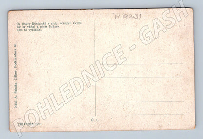 Postcard Alois Jirásek Pride Hussite motif (M9231)