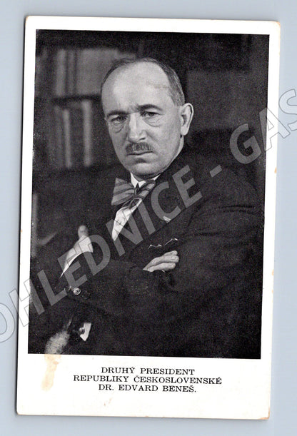 Postcard Edvard Beneš, President of Czechoslovakia (M9238)
