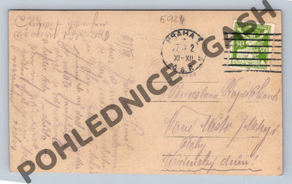 Pohlednice Praha Národní divadlo rok 1924 (M924)