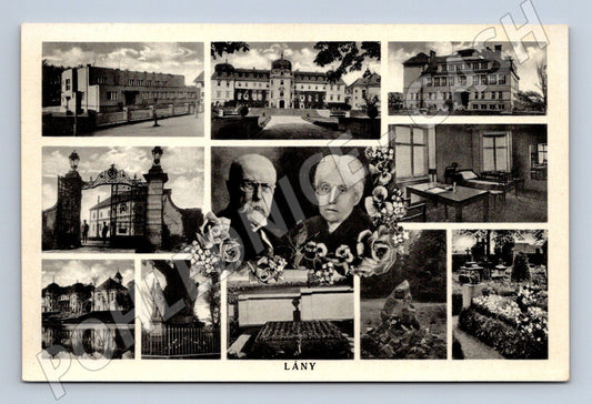 Pohlednice Lány T G Masaryk koláž míst (M9244)