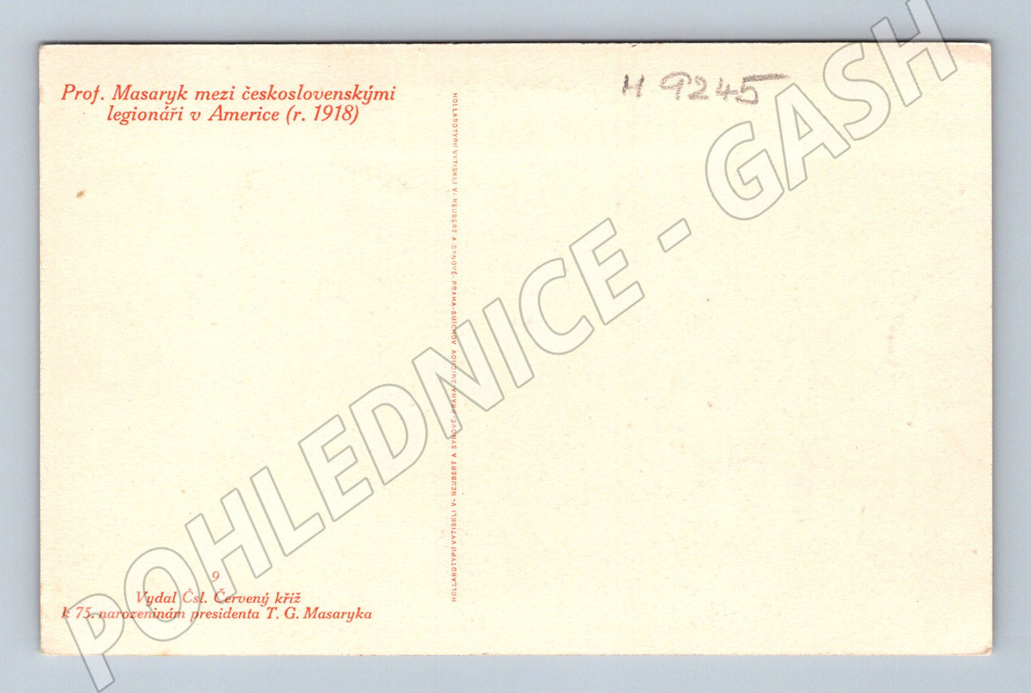 Pohlednice Masaryk mezi legionáři v Americe 1918 (M9245)