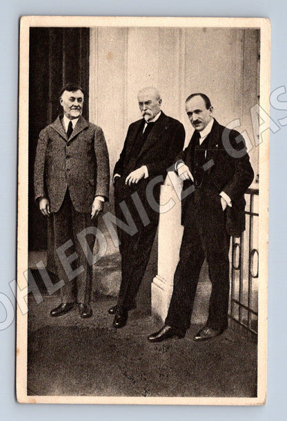 Pohlednice Masaryk Beneš a Cran Lány 1923 (M9247)