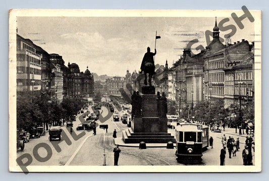 Pohlednice Praha Václavské náměstí 1954 (M925)