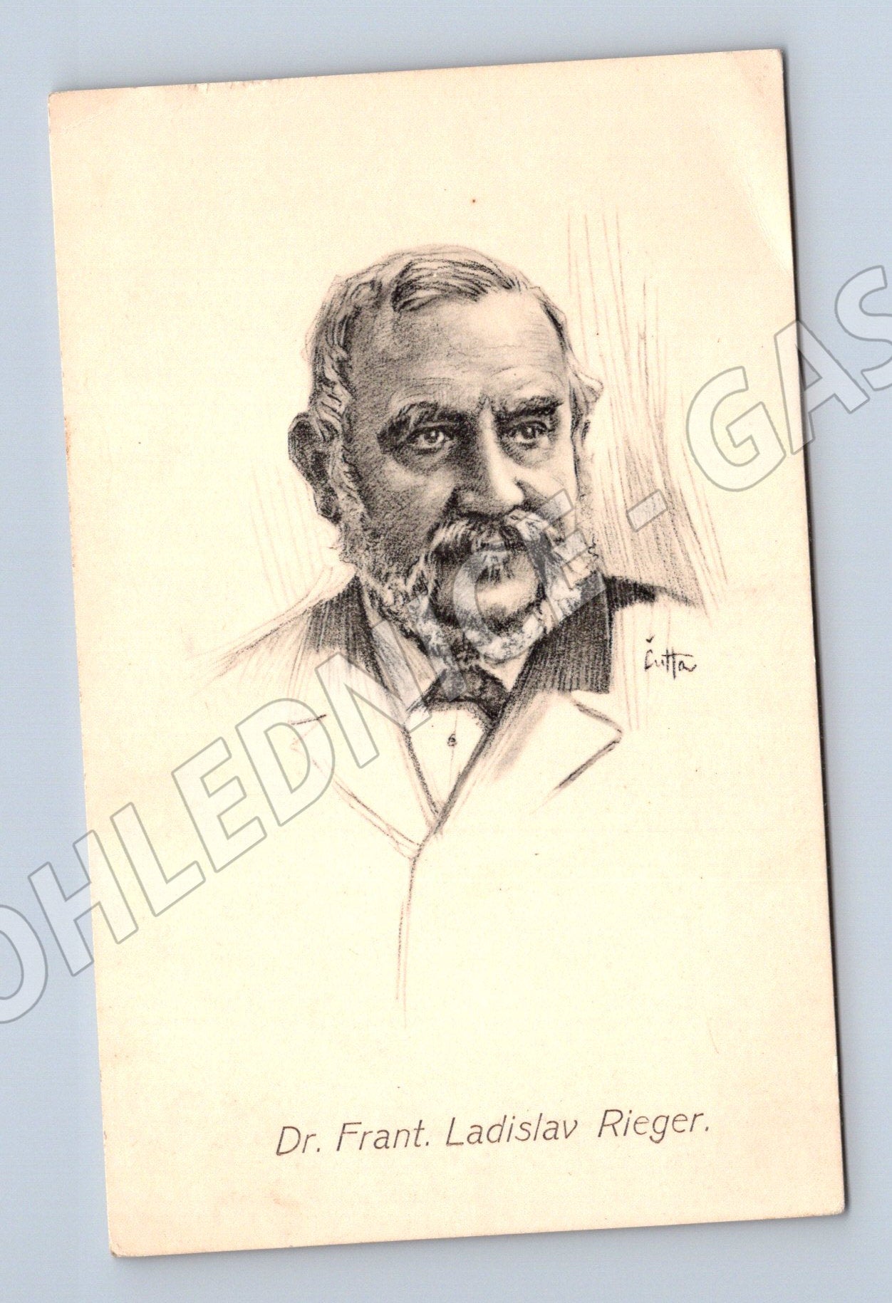 Pohlednice František Ladislav Rieger nepoužitá (M9261)