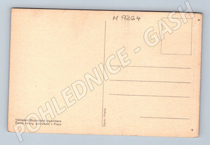 Postcard Masaryk Student Organization Prague (M9264)