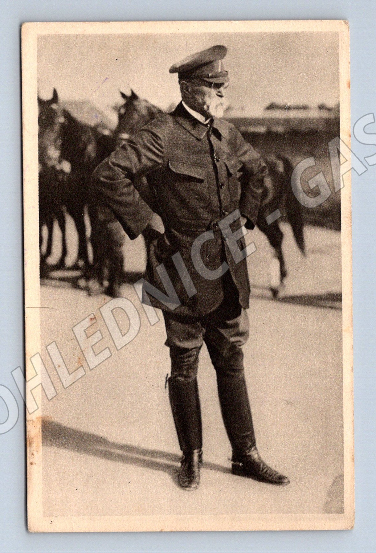 Postcard Masaryk horseback riding 1922 (M9265)
