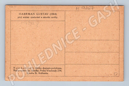 Pohlednice Gustav Habrman ministr školství (M9267)