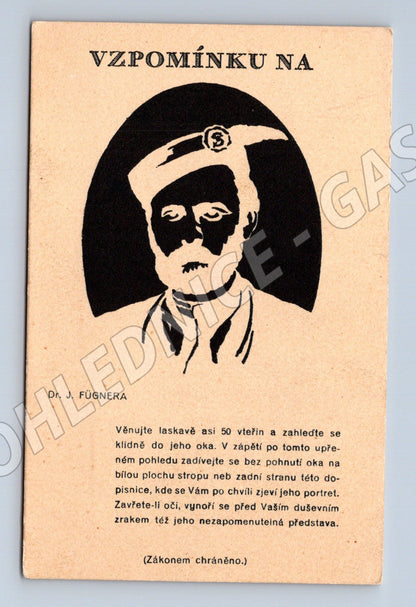 Pohlednice Dr J Fügner vzpomínková (M9268)