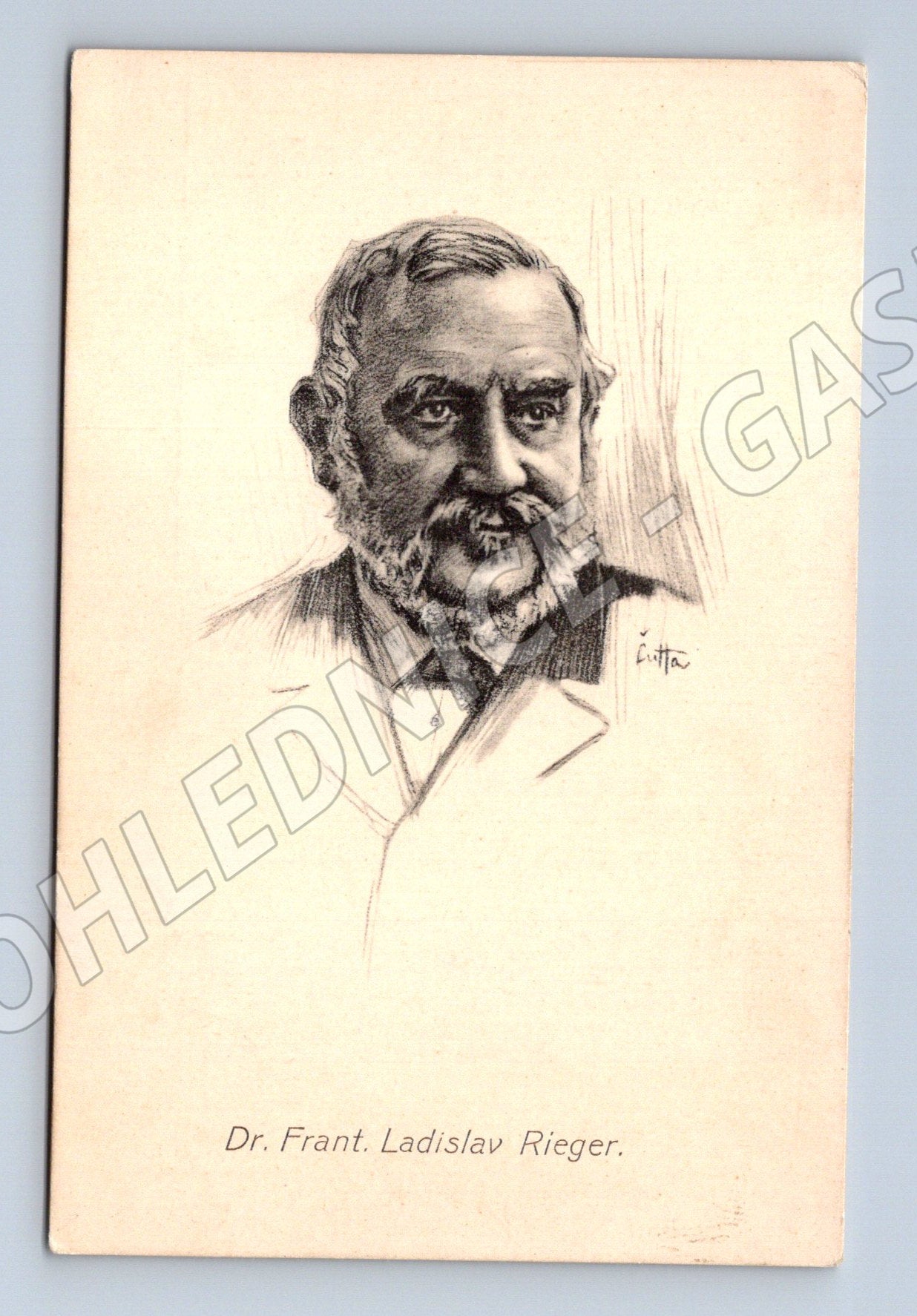 Pohlednice František Ladislav Rieger historická (M9269)