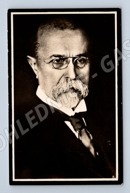 Pohlednice T G Masaryk smuteční Osvoboditel (M9286)