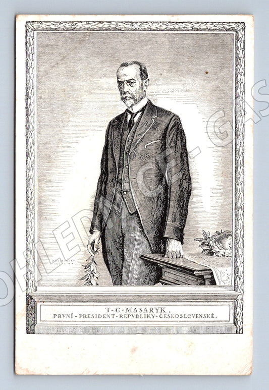 Pohlednice T G Masaryk první prezident ČSR (M9289)