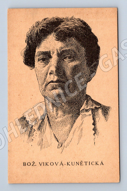 Pohlednice Božena Viková Kunětická portrét (M9304)